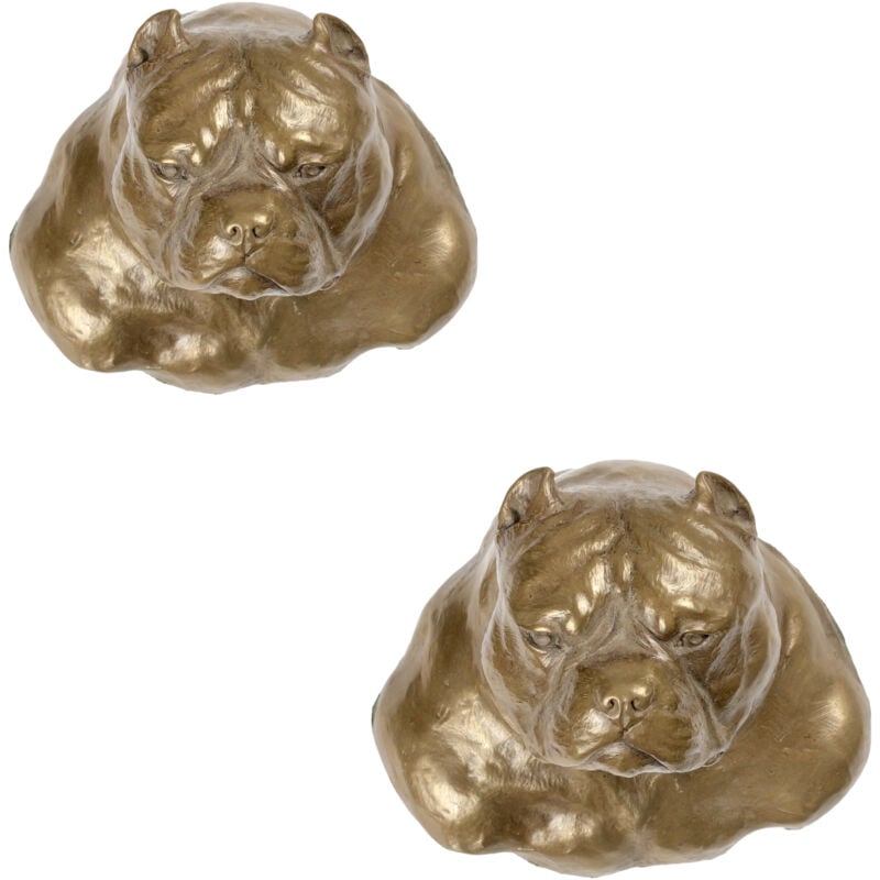 American Bully - statuette de chien, buste suspendu, décoration unique pour les amoureux des chiens par Art-Dog