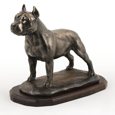 American Staffordshire Terrier, Amstaff, Amstaf: estatuilla de perro exclusiva, diseño interior de lujo, edición limitada de figuras Art-Dog
