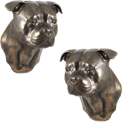 American Staffordshire Terrier, Amstaff, Amstaf I - statuetta di cane, busto appeso, decorazione unica per un amante dei cani di Art-Dog