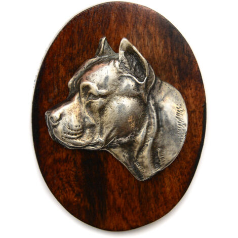 American Staffordshire Terrier, Amstaff, Amstaf II - spilla per esposizione canina, fermaglio per numero di partenza, spilla per cani di Art-Dog