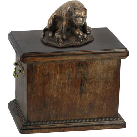 American Staffordshire Terrier, Amstaff, Amstaf II - urna per ceneri di cane, urna con statuetta, urna elegante in stile classico di Art-Dog