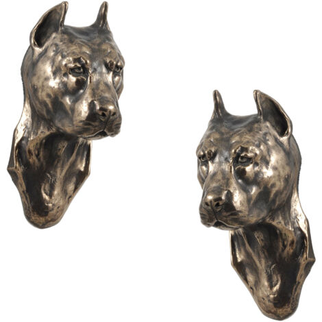 American Staffordshire Terrier, Amstaff, Amstaf III - Hundestatuette, hängende Büste, einzigartige Dekoration für Hundeliebhaber von Art-Dog