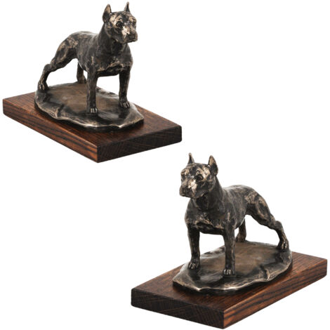 American Staffordshire Terrier, Amstaff, Amstaf - statuetta di cane, statuetta da ufficio, trofeo per una mostra canina di Art-Dog