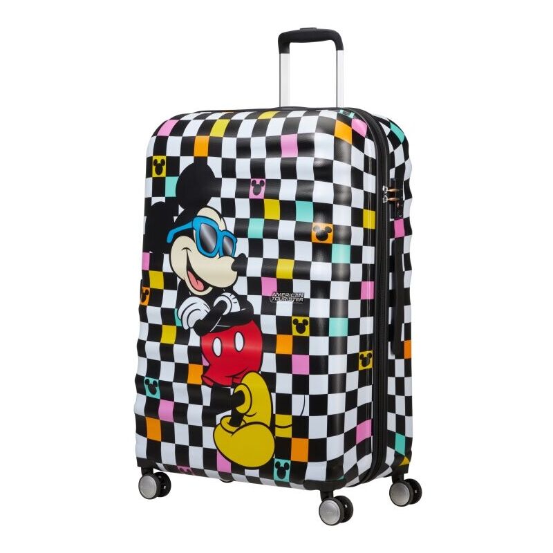 Wavebreaker Disney, Spinner l, Valise, 77 cm, 96 l, Multicolore (Mickey Check) - American Tourister