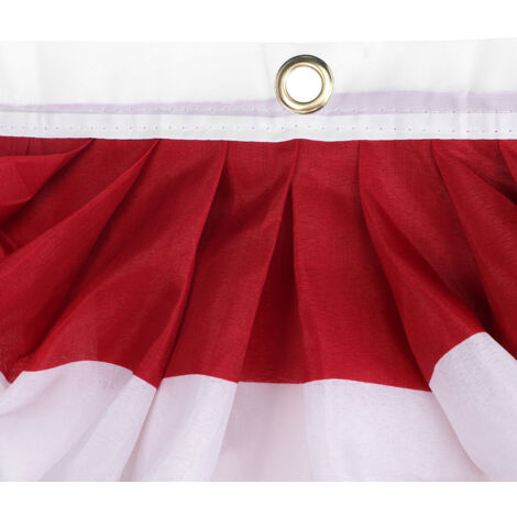 Amerikanische Patriotenflagge, faltbare Wimpelkette aus 150D Polyester für den Außenbereich, 95 x 46 cm, 3 Messingösen, geeignet für Gedenktag, Veteranentag, Unabhängigkeitstag, 4. Juli, Gärten und po