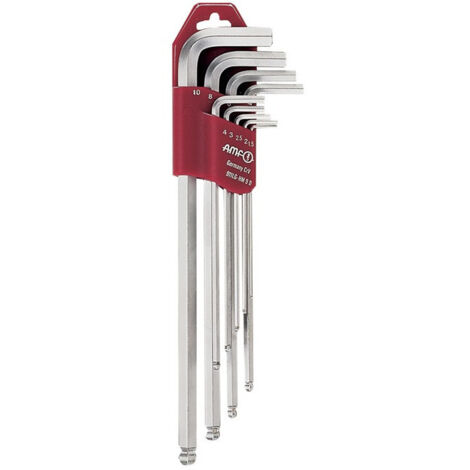 AMF  Juego  de  destornilladores  angulares  911LG-HM9D  9  piezas  en  soporte  de  plástico  -  46805