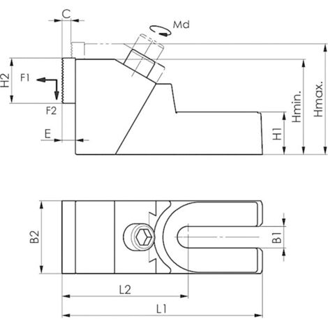 AMF Seitliche Abdeckung für T-Nuten 6486AO 16mm
