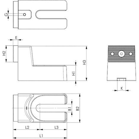 AMF Seitliche Abdeckung für T-Nuten 6486AS 16mm
