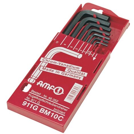AMF Winkelschraubendrehersatz 911G-BM10 8tlg. in Schiebekassette - 46052