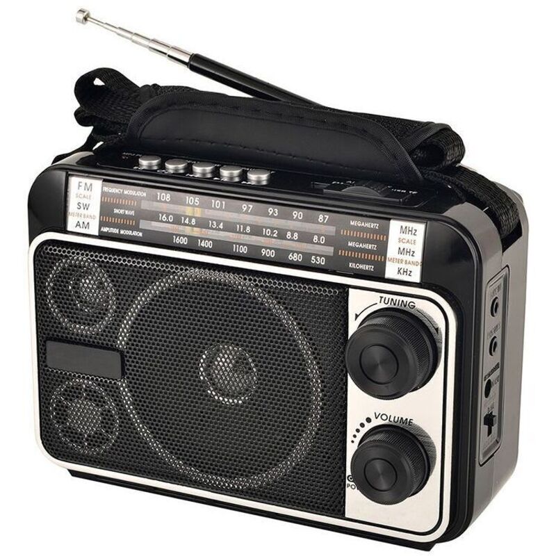 AM/FM/SW1/SW2 Radio à transistor Radio ac ou fonctionnant sur batterie avec la meilleure réception Grand haut-parleur,de Debuns