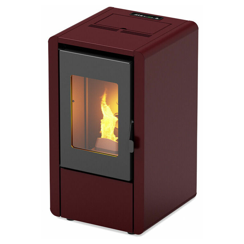 AMG - Petite Smart Z6 - Poêle à pellets ventilé Bordoux 7 Kw