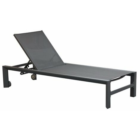 Amicasa BHR 1073KD Lettino Prendisole Tropea Bianco e Antracite