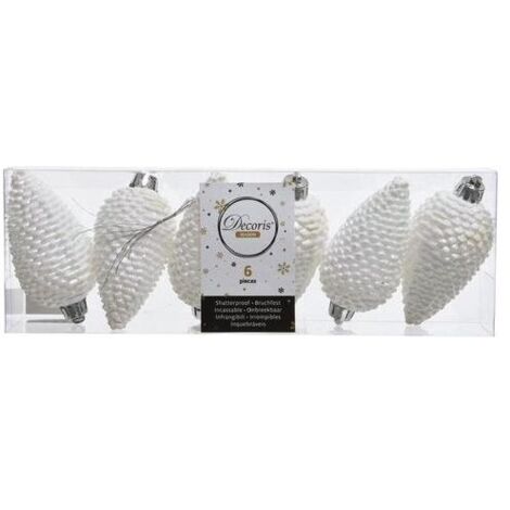 Amicasa Confezioni 6 Pigne White Iris
