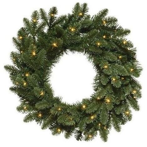 Amicasa Corona Natalizia Bergen con 60 Led Batteria