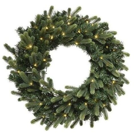 Amicasa Corona Natalizia Geneva con 60 Led Batteria
