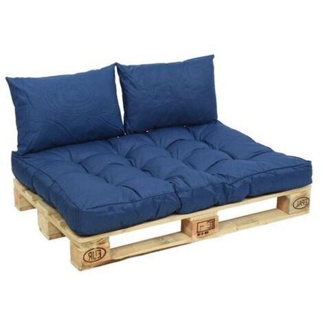 Amicasa Cuscino per Panca Blu Denim