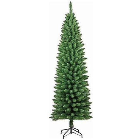 Amicasa Falcade Albero di Natale in PVC 120 cm 198 rami con base inclusa colore Verde