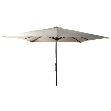 Amicasa Ombrellone Alluminio 3x3 M Elegant Grigio / ecrù