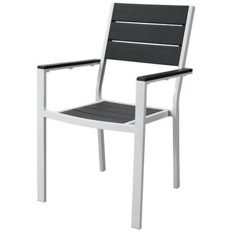 Amicasa Poltrona Cortina Bianco Grigio