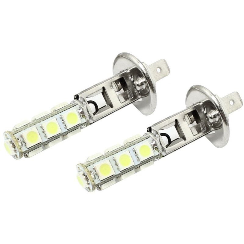 Image of Tlily - Amico 2 Stück H1 5050 smd 13 weiße LED-Lampen für Autofahren Nebelscheinwerfer