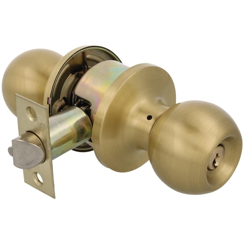 Amig - Bouton rond avec clé et marchepied, laiton mat, mod. 613 13468 ami