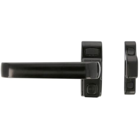 AMIG Béquille pour crémone en aluminium GAMMA 122 x 70 mm Aluminium Noir - Gauche