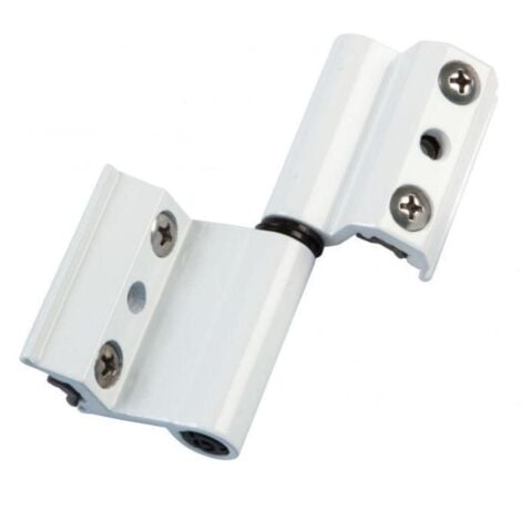 AMIG bisagra v2p eu aluminio blanco izquierda par , Bisagra Mod.V2P EU, 22086. De aluminio para ventanas practicables de perfil europeo Aluminio 93 x 35 mm Blanca 0