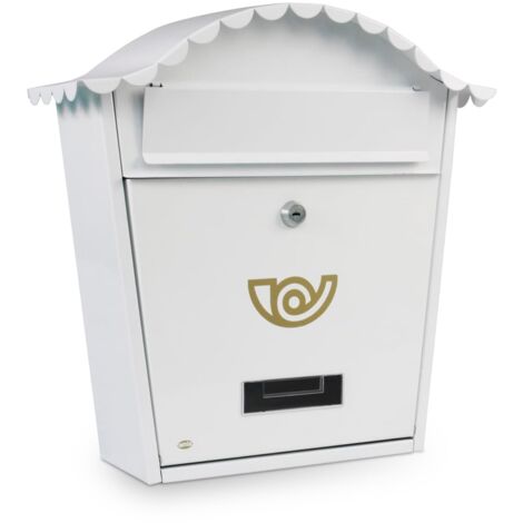 AMIG  Boîte aux lettres  1  370 x 360 x 105 mm  Acier  Blanc