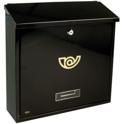 AMIG  Boîte aux lettres  3  370 x 360 x 100 mm  Acier  Noir