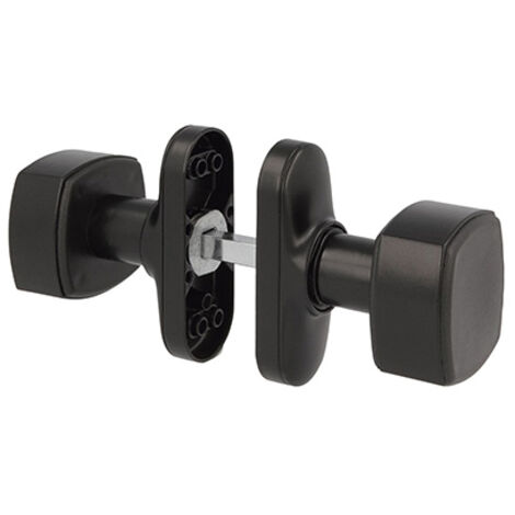 AMIG  Bouton de porte aluminium  6807  81 x 31 mm  Aluminium  Noir