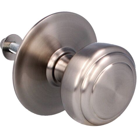 AMIG Bouton de porte d´entrée 12 Ø70 mm Laiton Chromé mat