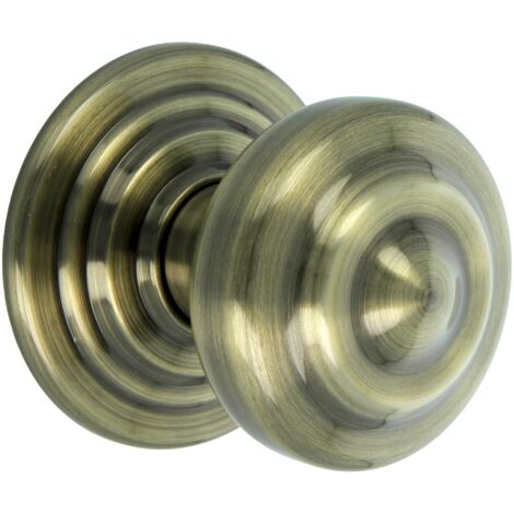 AMIG  Bouton de porte d´entrée  51  Ø70 mm  Laiton  Vieilli