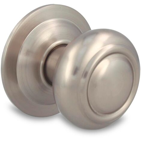 AMIG Bouton de porte d´entrée 53 Ø70 mm Laiton Chromé mat