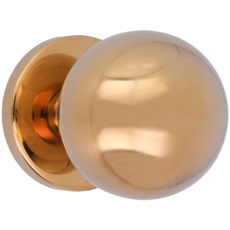 AMIG  Bouton de porte d´entrée  56  Ø70 mm  Acier inoxydable AISI 304  Laitonné PVD