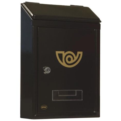 AMIG buzon 2mini 295x210x62 acero negro , Buzón mini acero negro Amig Buzón de jardín fabricado en acero terminado en negro Para instalar en el exterior Ranura superior