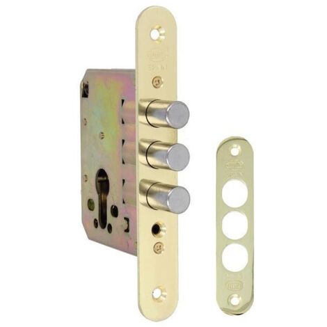 AMIG cerradura 103-50 latonada amig , Cerradura 103 Acero Latonado Barnizado de la marca Amig.