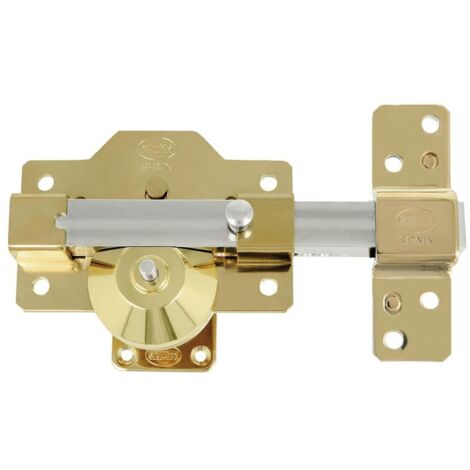 AMIG cerrojo alta seguridad 1plus 90x154 oro , Cerrojo de alta seguridad dorado Amig Cilindro de 6 pines y muelles de acero inoxidable Protección anti ganzúa Placa con