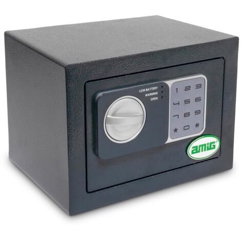 AMIG Coffre fort TOPSECURE-M 230 x 170 x 170 mm Acier Gris
