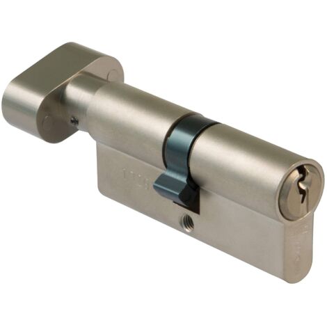 AMIG Cylindre 9700 BOUTON 80 (35-45M) Laiton Chromé mat