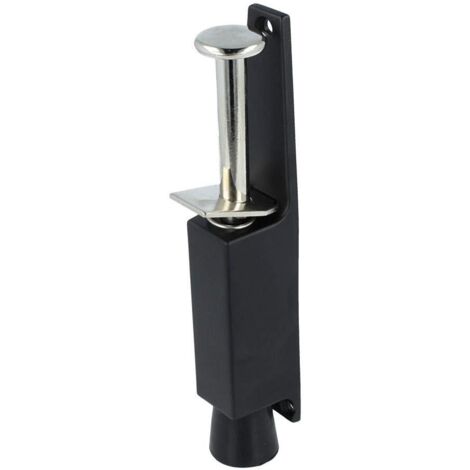 Amig - Fermaporta a Pedale in Gomma Mod.11 per Tenere e Mantenere Aperte le Porte  Arresto Verticale in Zamak  Anti-Sbatto  Dimensioni: 165 x 30 mm  Corsa: 45 mm  Nero