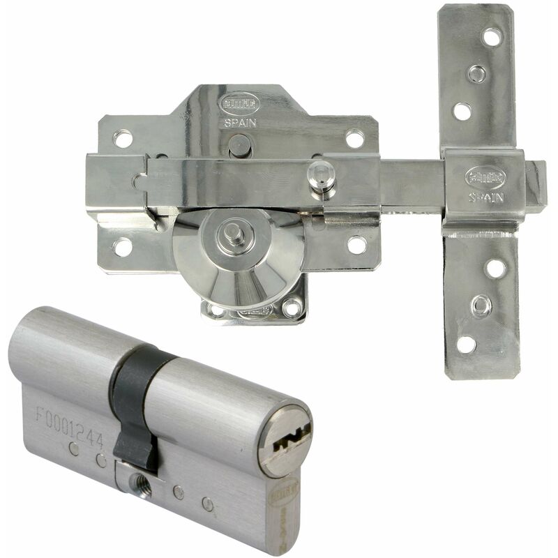 

Amig Juego Cerrojo Llave/Boton+Bombillo .30+30 Antibumping Plata