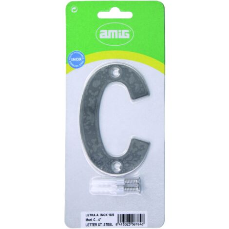 AMIG letra c - 4 inox 18/8 6764 amig , Letras Acero Inoxidable Acero Inoxidable Inoxidab de la marca Amig.