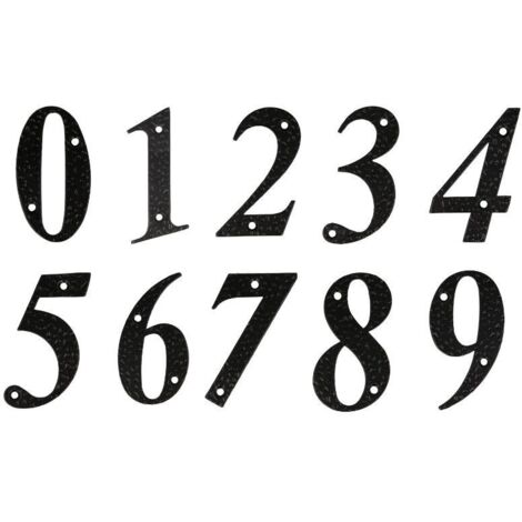 AMIG numero forja epoxy mate 9857-0 amig , Números Negro Acero Negro de la marca Amig.