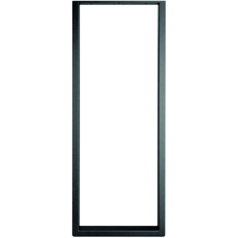 AMIG pata mesa 2410 800x300 acero negro , Pata rectangular en acero para encimeras Mod 2410 Amig Pata fabricada con acero de alta calidad lacadas con pintura negra para una may