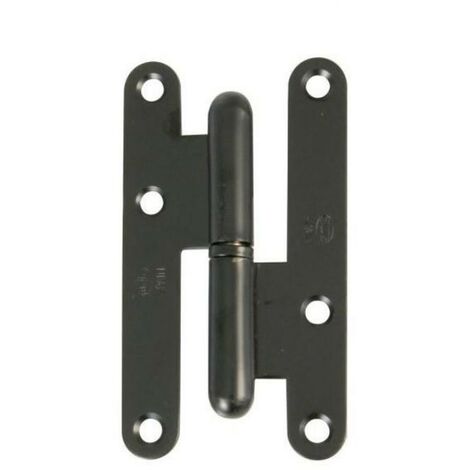 AMIG pernio sin remate cabeza redonda negro 405/95 derecha , El PERNIO S/RMT C/RED NEGRO 405/95 DCHA es un herraje esencial para puertas, diseñado para un mo