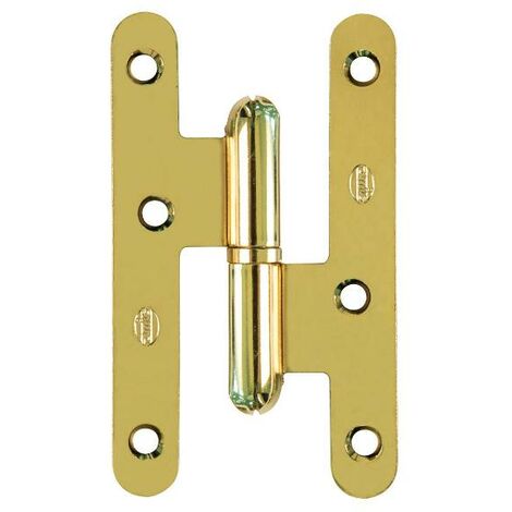 AMIG pernio sin remate lacado oro 405/95 izquierda , El PERNIO S/RMT LACADO ORO 405/95 IZDA es un herraje esencial para puertas, sin remate y de mano izquier