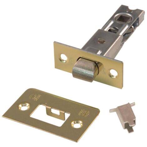 AMIG picaporte embutir 7-60 latonado bolsa 2 , Picaporte de embutir Mod 7 60 mm Amig Picaporte de embutir Frente y soporte en canto cuadrado con film protector Para pom