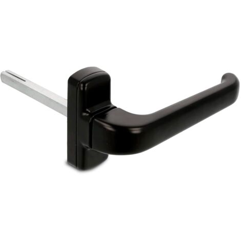 AMIG  Poignées de porte en aluminium  EPSILON  132 x 70 mm  Aluminium  Noir