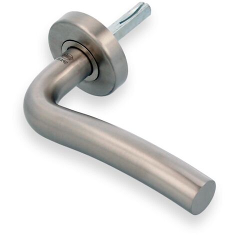 AMIG Poignées sur rosace 19ED Ø53 mm Acier inoxydable AISI 304 Mat - Droite