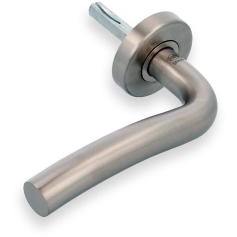 AMIG Poignées sur rosace 19EI Ø53 mm Acier inoxydable AISI 304 Mat - Gauche
